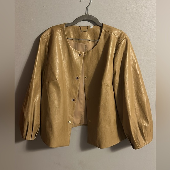 Chicos 14P Tan Jacket - Picture 4 of 4